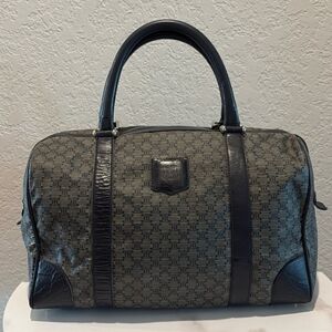 Authentic Celine Macadam Coated Leather Boston BAG